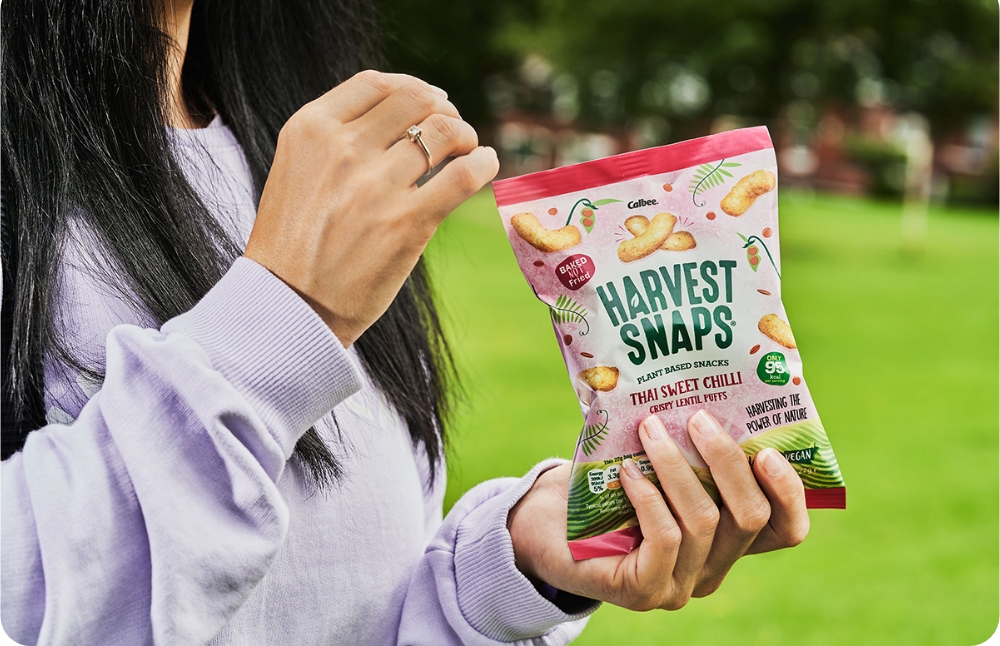 Harvest Snaps Packet Outside